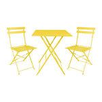 Bolero Perth zachtgele trottoirstijl vierkante tafel 600 mm