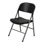 Bolero opklapbare stoelen zwart (2 stuks)