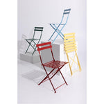 Bolero stalen opklapbare stoelen rood (2 stuks)