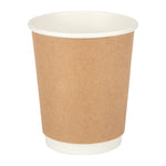 Fiesta Recyclable koffiebekers dubbelwandig kraft 225ml (25 stuks)