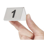Olympia RVS tafelnummers 1-10 (10 stuks)