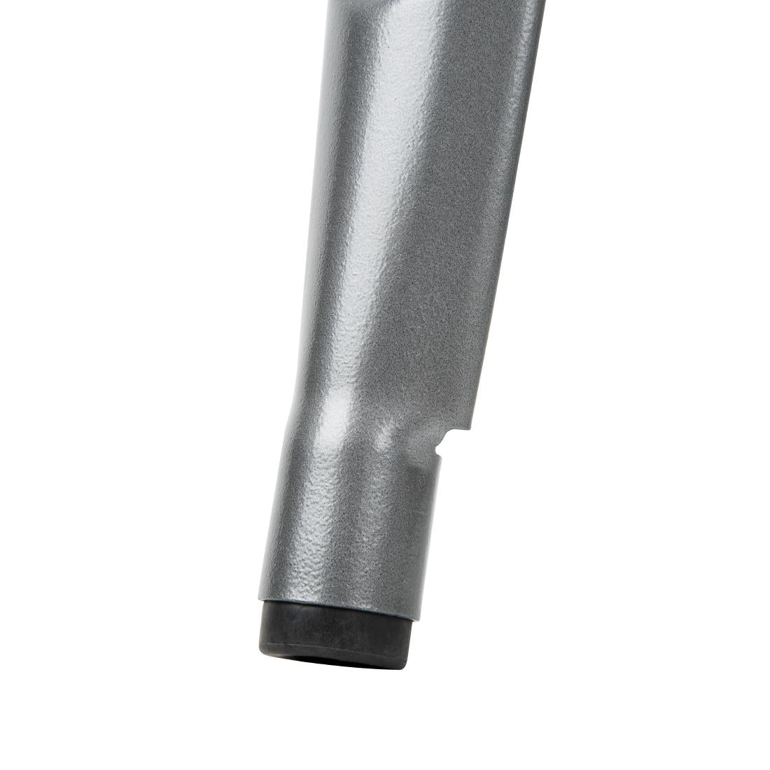 Bolero Bistro hoge barstoel met houten zitting grijs (4 stuks)