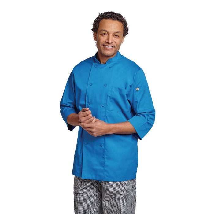 Koksbuis Unisex Blauw Chef Works M