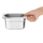 Vogue gastronorm bak set met deksels 1/9 (verpakking van 6)