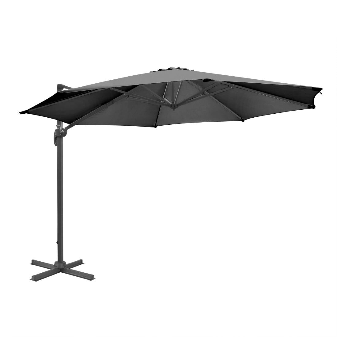 Bolero Venice Heavy Duty Parasol Zwart 3,5M