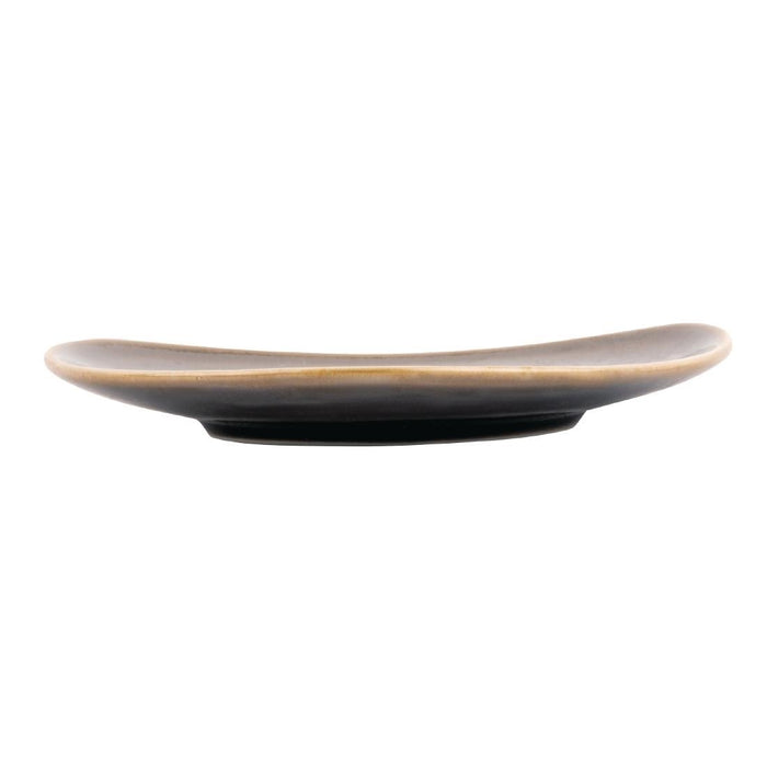 Olympia driehoekige borden grijs 28cm (4 stuks)