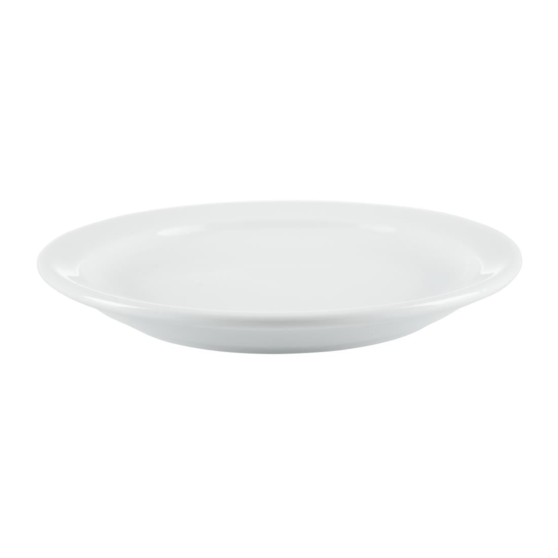 Olympia Whiteware borden met smalle rand 15cm (12 stuks)