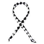 Whites halsdoek zwart-wit geruit