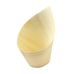 Sier Disposables Beker hout "schuin" 5cl. (FSC®) ø32 x h75/35mm (doos 50)