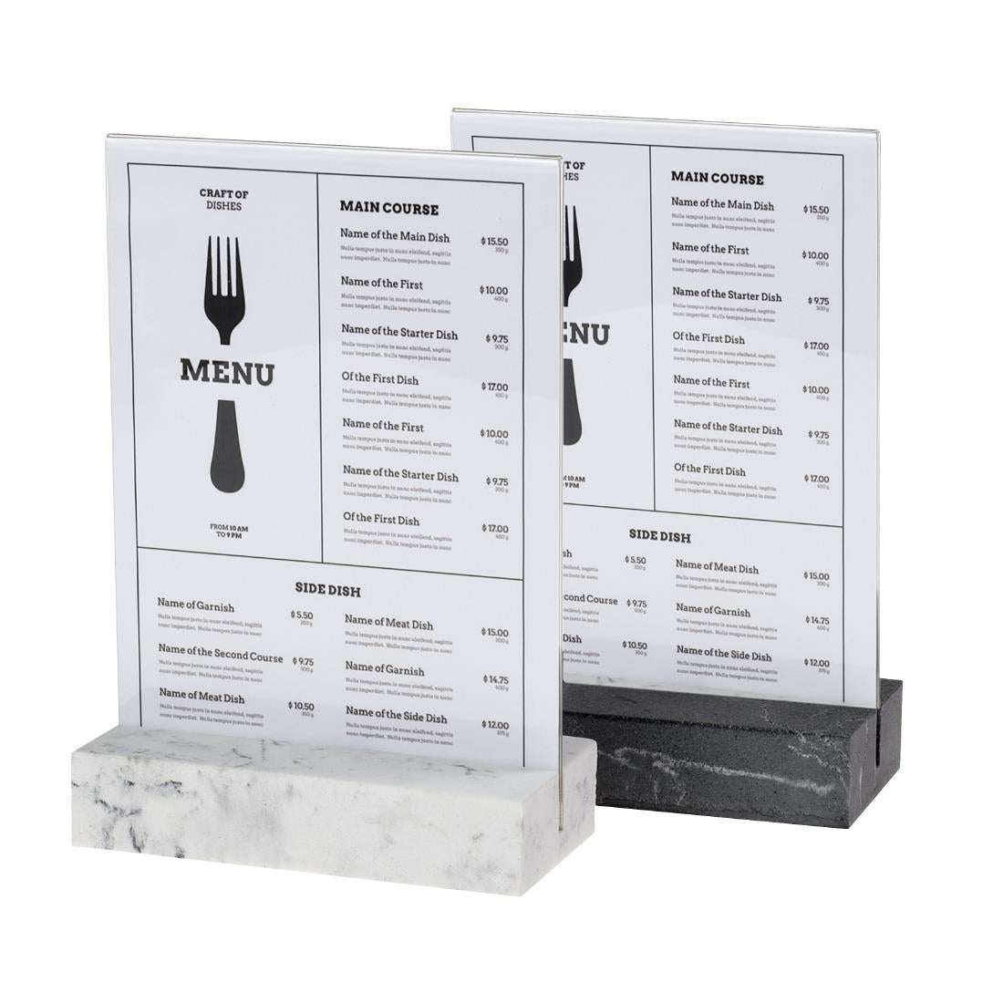 Europel Bordenhouder A5 Polystone Wit