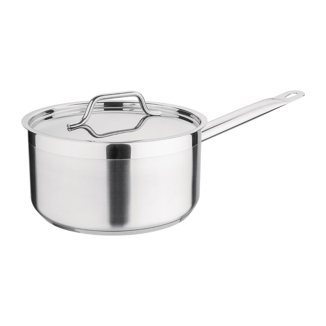 Nisbets Essentials RVS inductie steelpan 3L 20(Ø)cm inclusief deksel