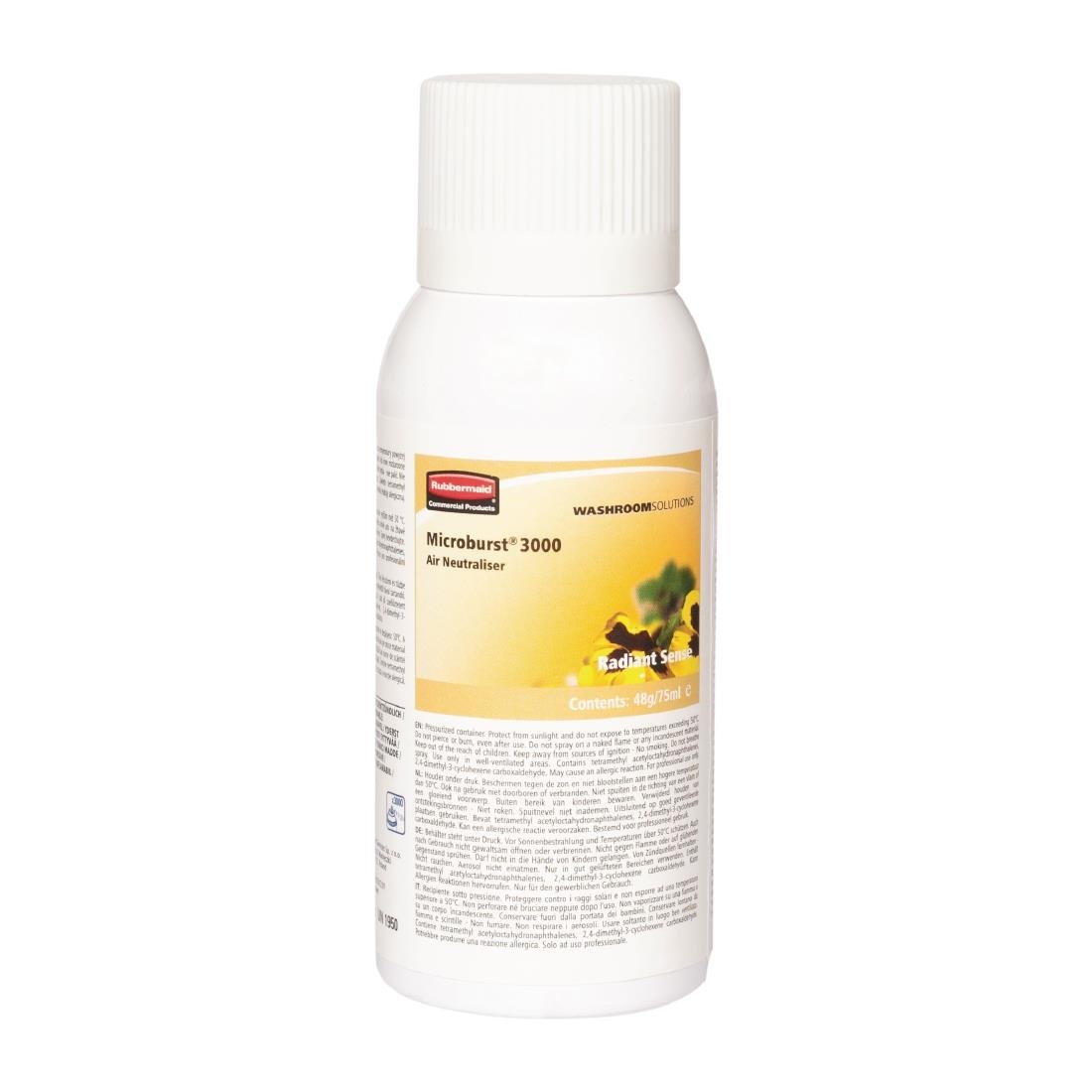 Rubbermaid Microburst luchtverfrisser navulling Radiant Sense (12 stuks)