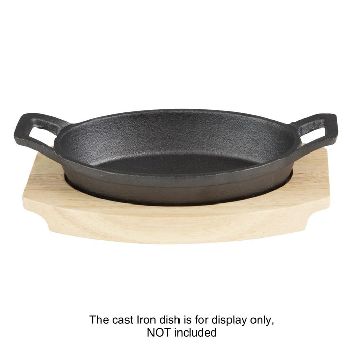 Olympia Hevea Bord Voor Gietijzeren Ovale Orenschotel 210x120mm Voor Fw819