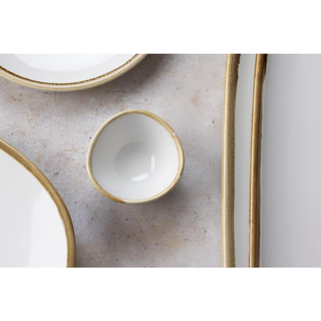 Olympia Kiln dipschaaltjes krijtwit 68mm 50ml (12 stuks)