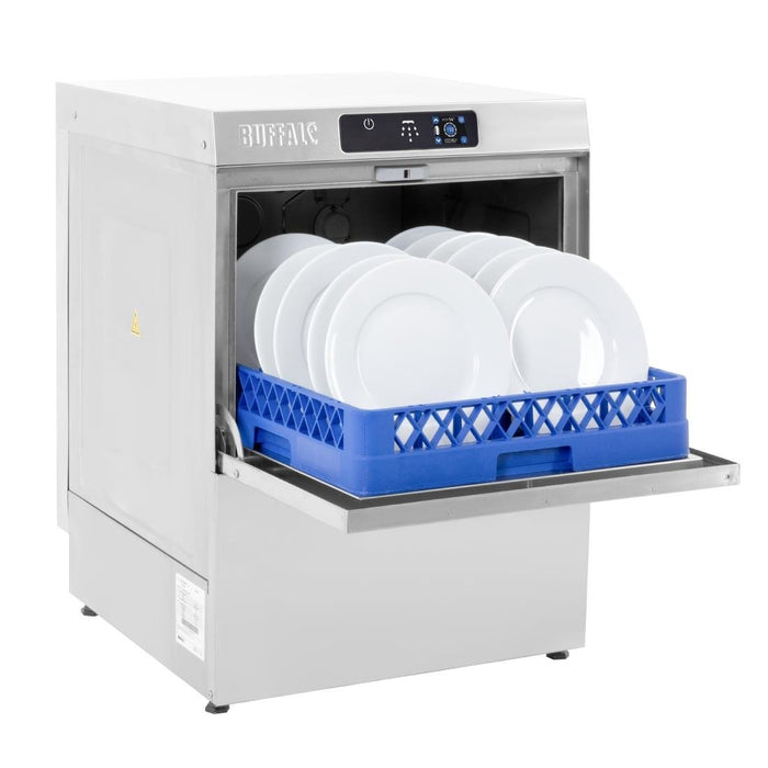 Buffalo Digitale Onderbouw Vaatwasser Met Afvoerpomp 500mm Mand 2.9Kw Enkelvoudige Fase