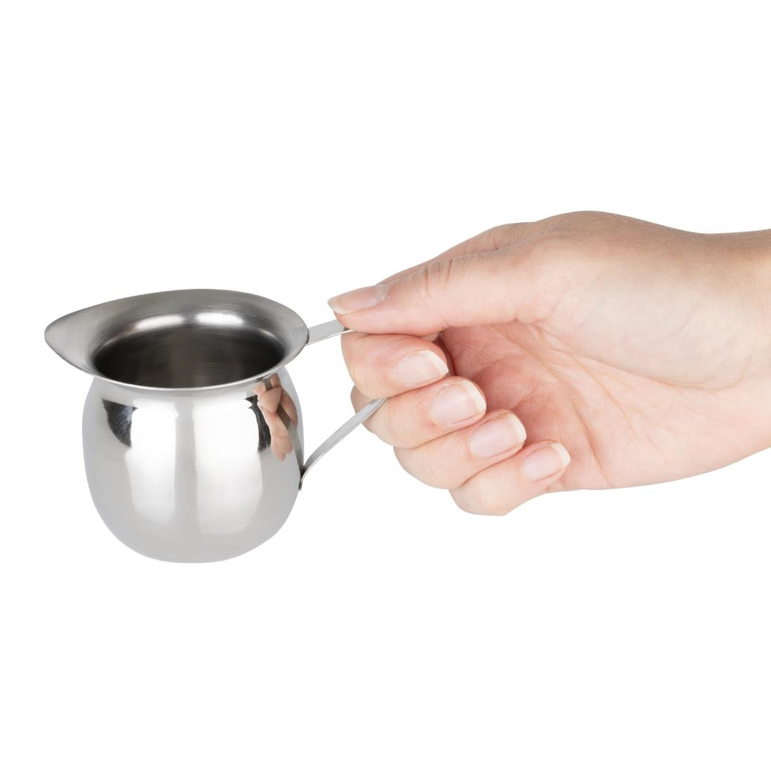 Olympia Mini Melkkan Roestvrij Staal Effen 120ml (Set Van 6)