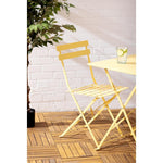 Bolero Perth zachtgele trottoirstijl vierkante tafel 600 mm