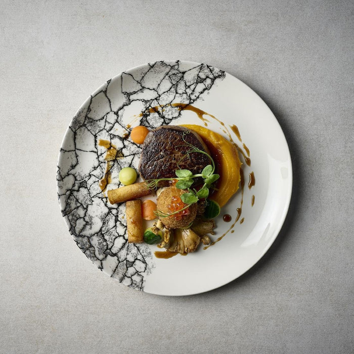 Churchill Kintsugi Accents Quartz Black Evolve Coupe Bord 22cm (pak van 12)