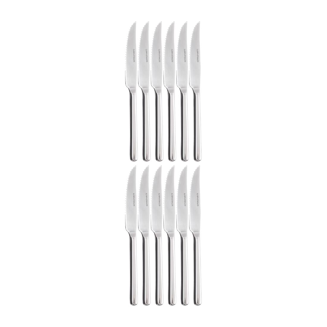 Olympia RVS steak- en pizzamessen (12 stuks)