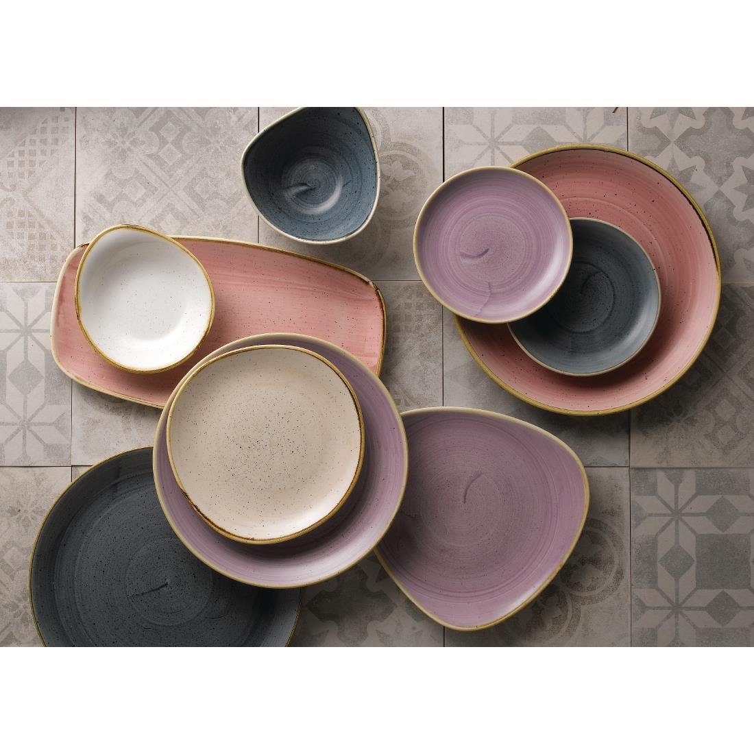 Churchill Stonecast Lavender Lotus Bord 22.9cm (pak van 12)