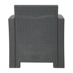 Bolero Pp Fauteuil En Tafel Rieten Set Grijs