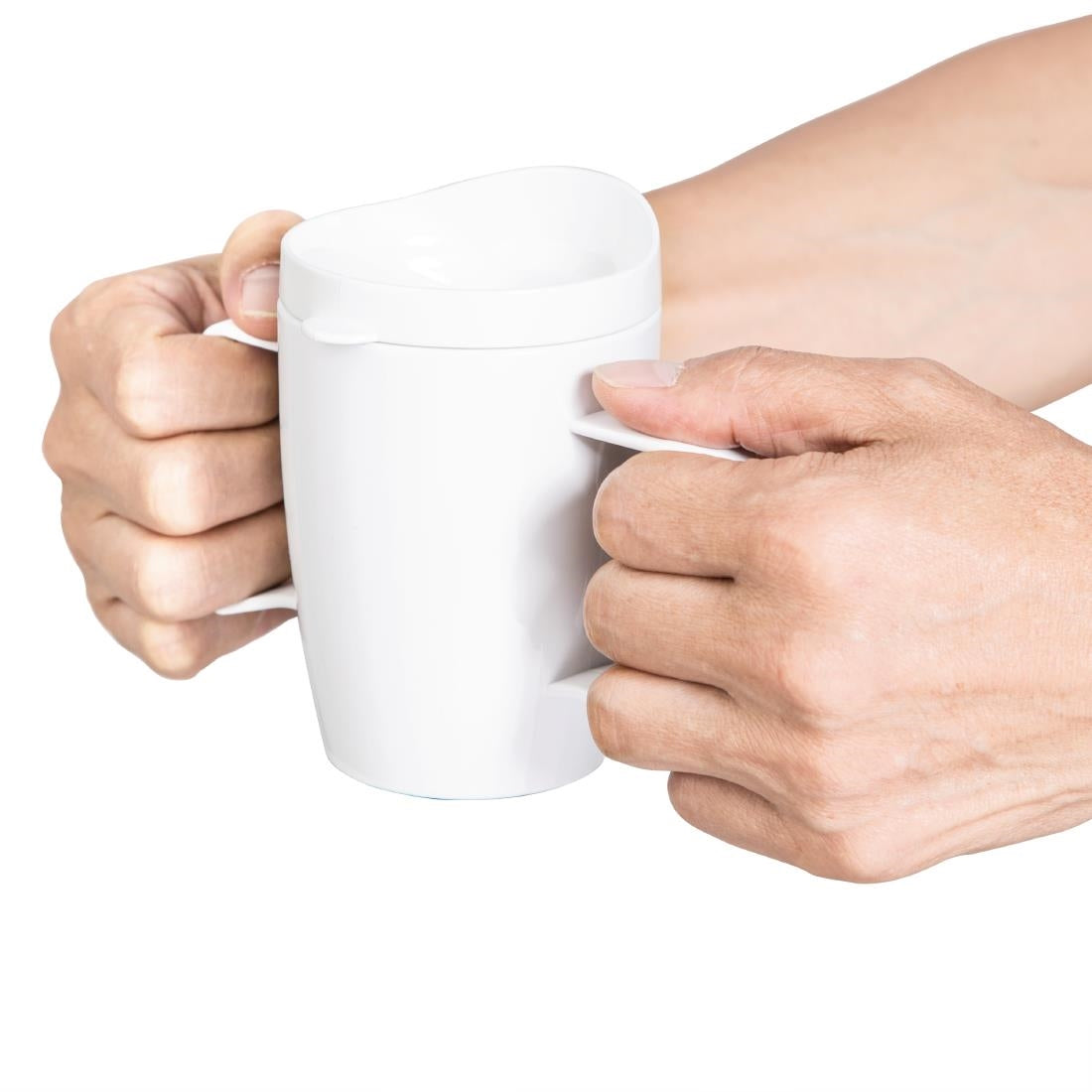 Olympia Kristallon Heritage drinkbeker met deksel 300ml wit (4 stuks)