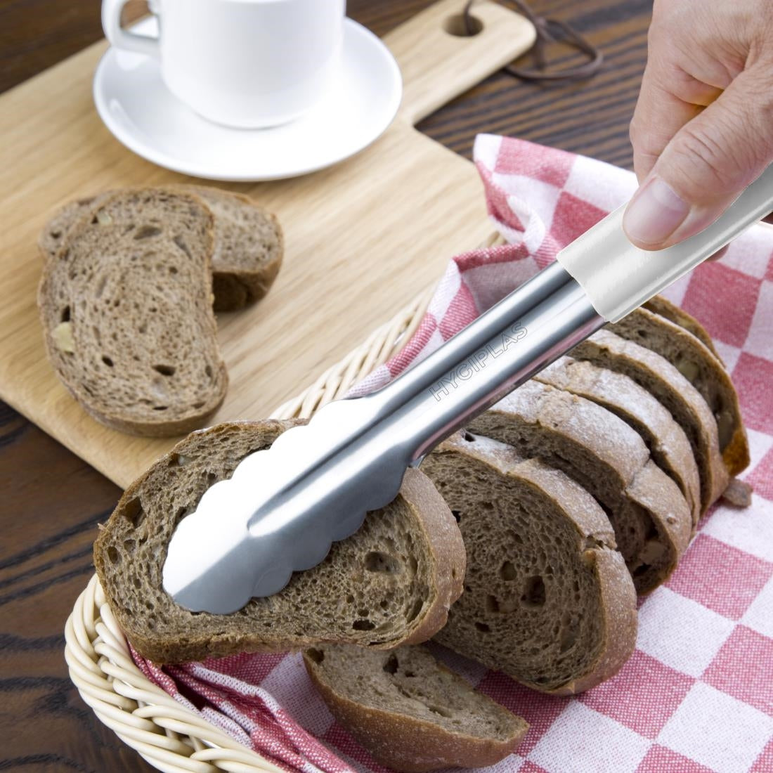 Hygiplas kleurcode serveertang wit 30cm