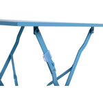 Bolero vierkante opklapbare stalen tafel turquoise 60cm