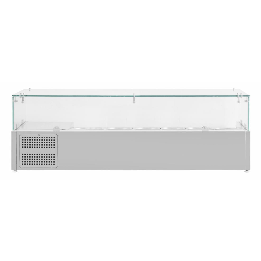 Polar G-serie opzetkoelvitrine 5x GN 1/3 en 1x GN 1/2