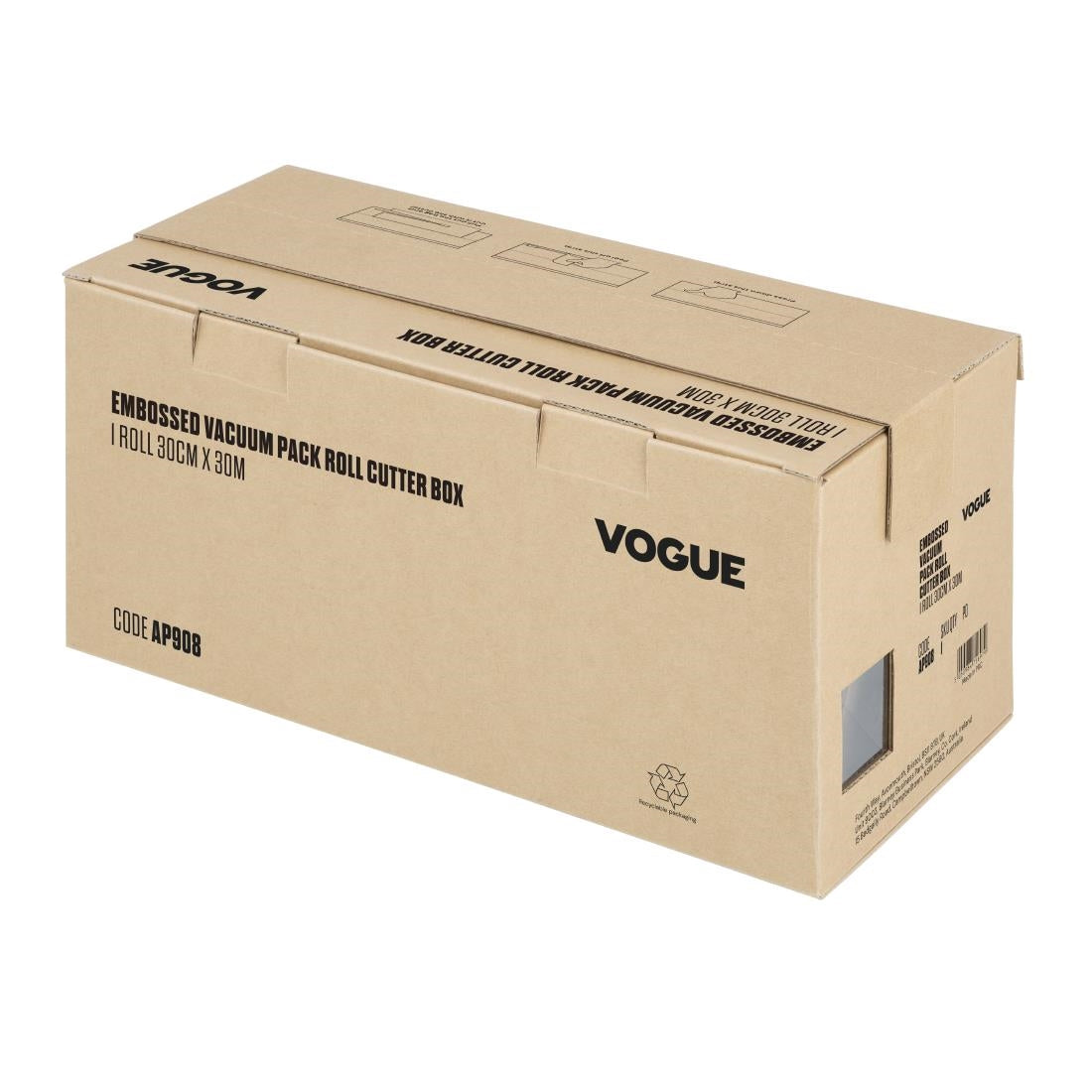 Vogue Vacuümverpakkingsrol Met Snijbox (Reliëf) 300 mm Breed