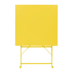 Bolero Perth zachtgele trottoirstijl vierkante tafel 600 mm