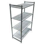 Cambro stelling 183cm hoog 4 schappen - 46cm diep - 91cm breed