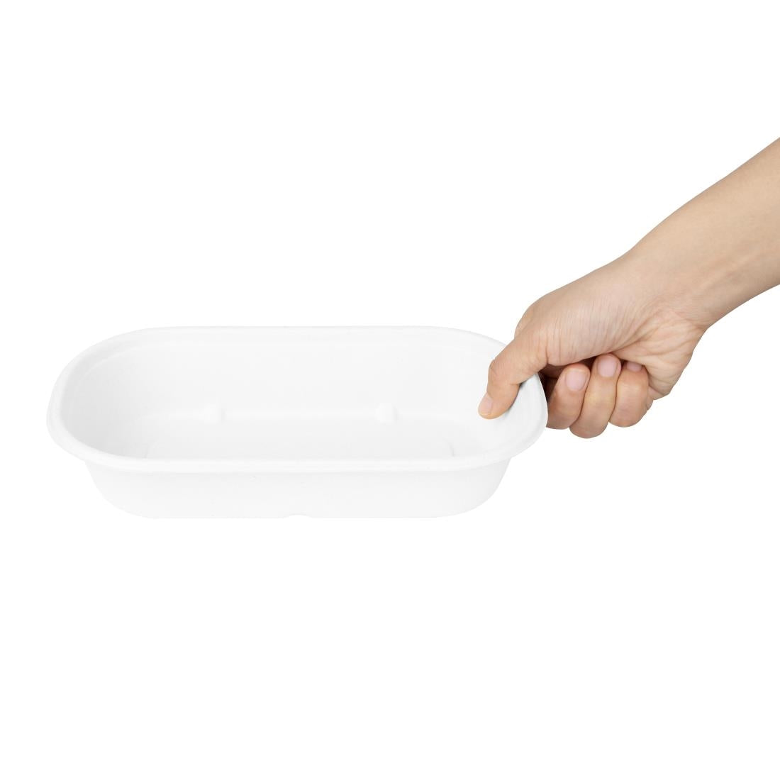 Fiesta Composteerbare Bagasse Ovale Containers 850ml (Verpakking Van 100)