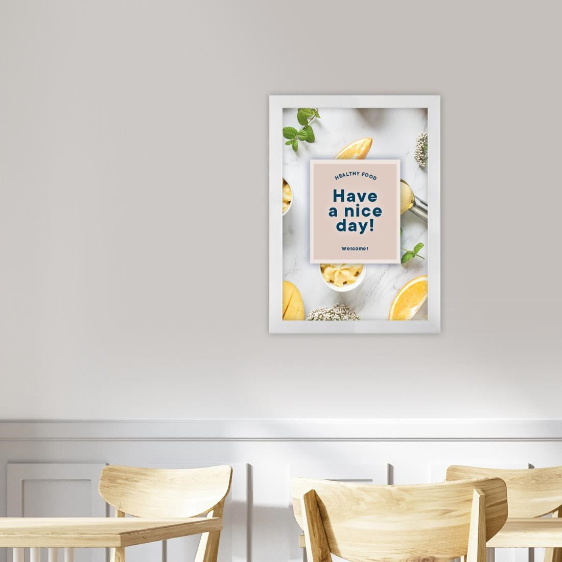 Europel Kliklijst A4 25mm Mat Wit