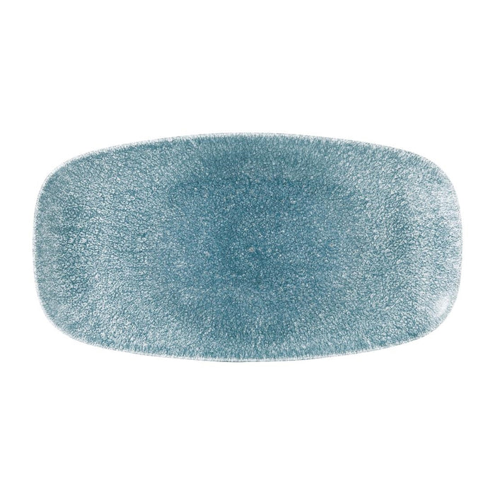 Churchill Raku Topaz Blue Chefs Ovaal Bord 29.8 x 15.2cm (pak van 12)