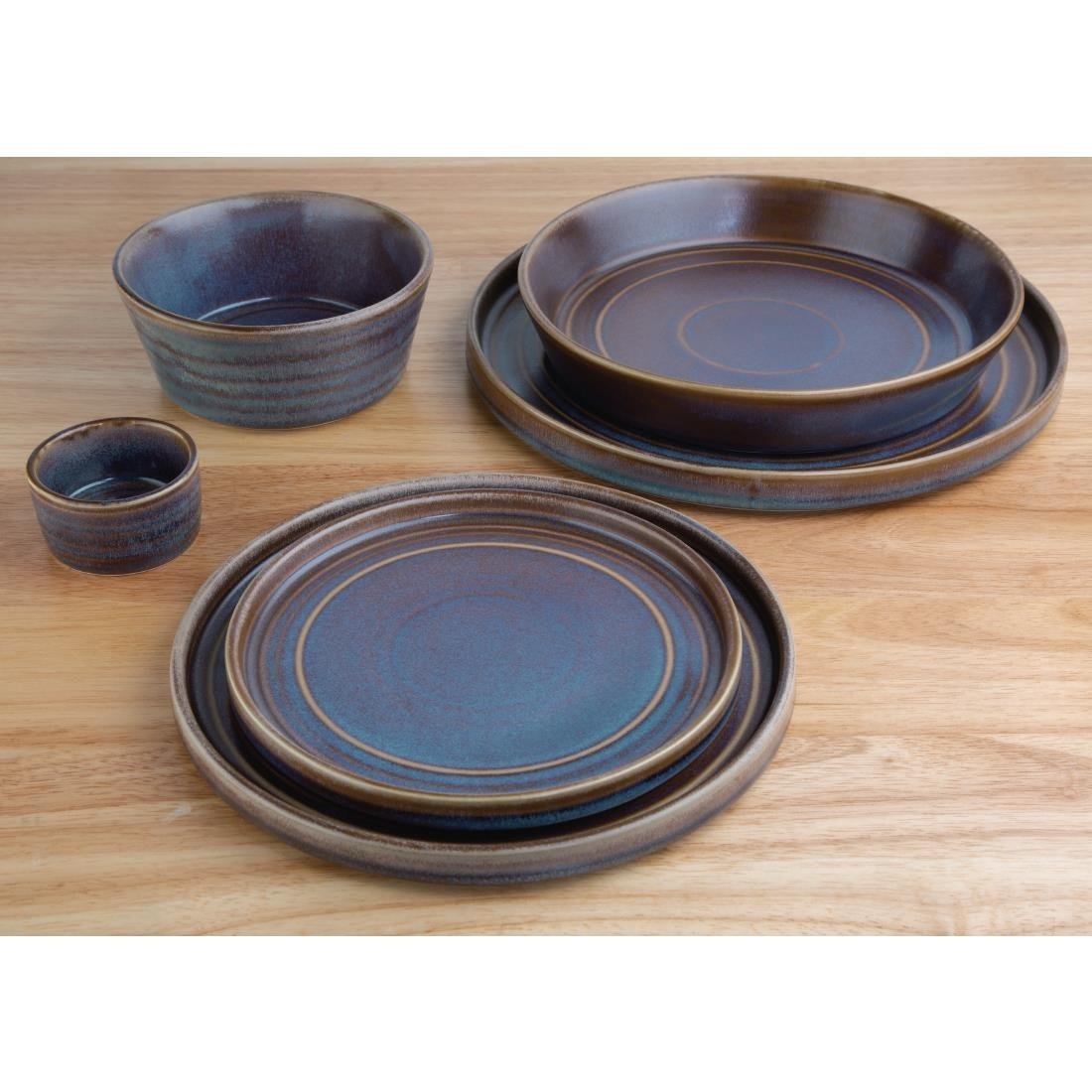 Olympia Cavolo platte borden 27cm geïriseerd (4 stuks)