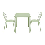 Bolero Adeline Stalen Vierkante Tafel 700mm Lichtgroen