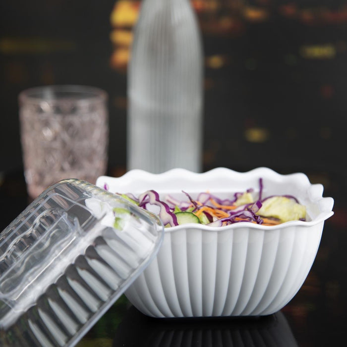 Olympia Kristallon Kleine Saladeschaal - Wit