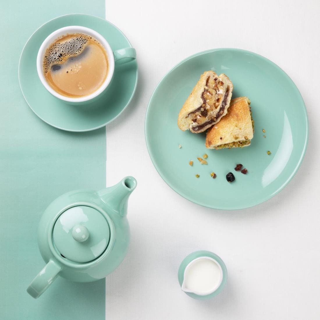 Olympia Café Theepot Aqua 450ml (2 Pack)