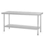 Vogue RVS werktafel zonder achteropstand 90x180x60cm