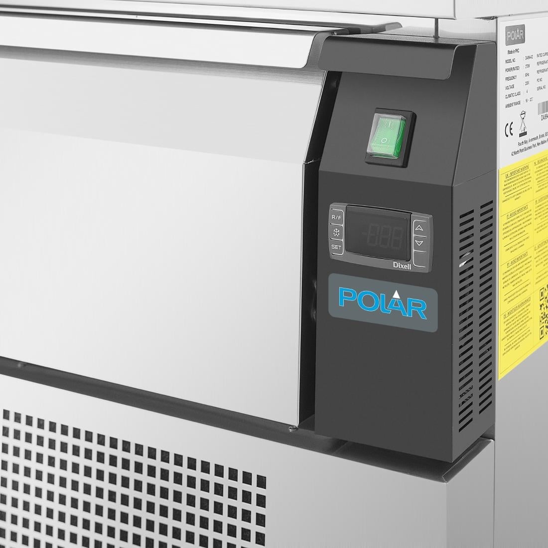 Polar U-serie compacte koel-vrieswerkbank 1 lade 3x GN 1/1 150mm