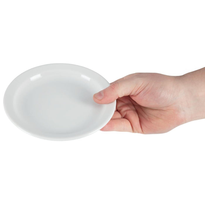 Olympia Whiteware borden met smalle rand 15cm (12 stuks)