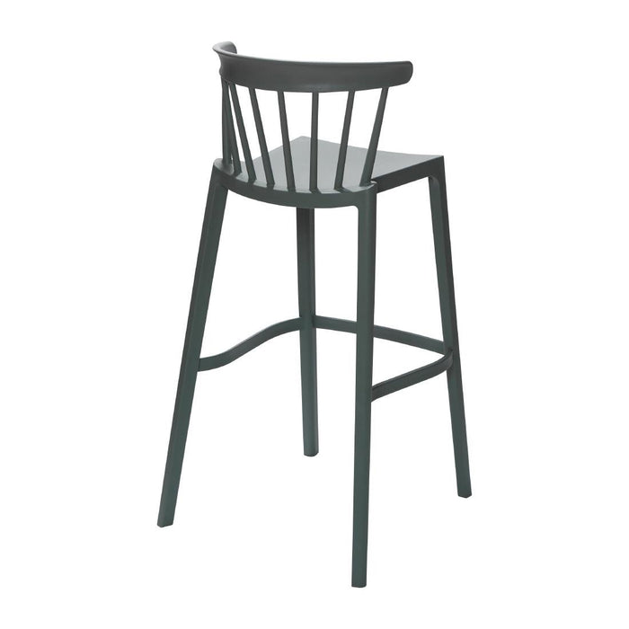 Windson polypropyleen barkruk groen (4 stuks)