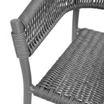 Bolero Florence Grijze Mix Touw Twist Rieten Stoelen (Pak Van 2)