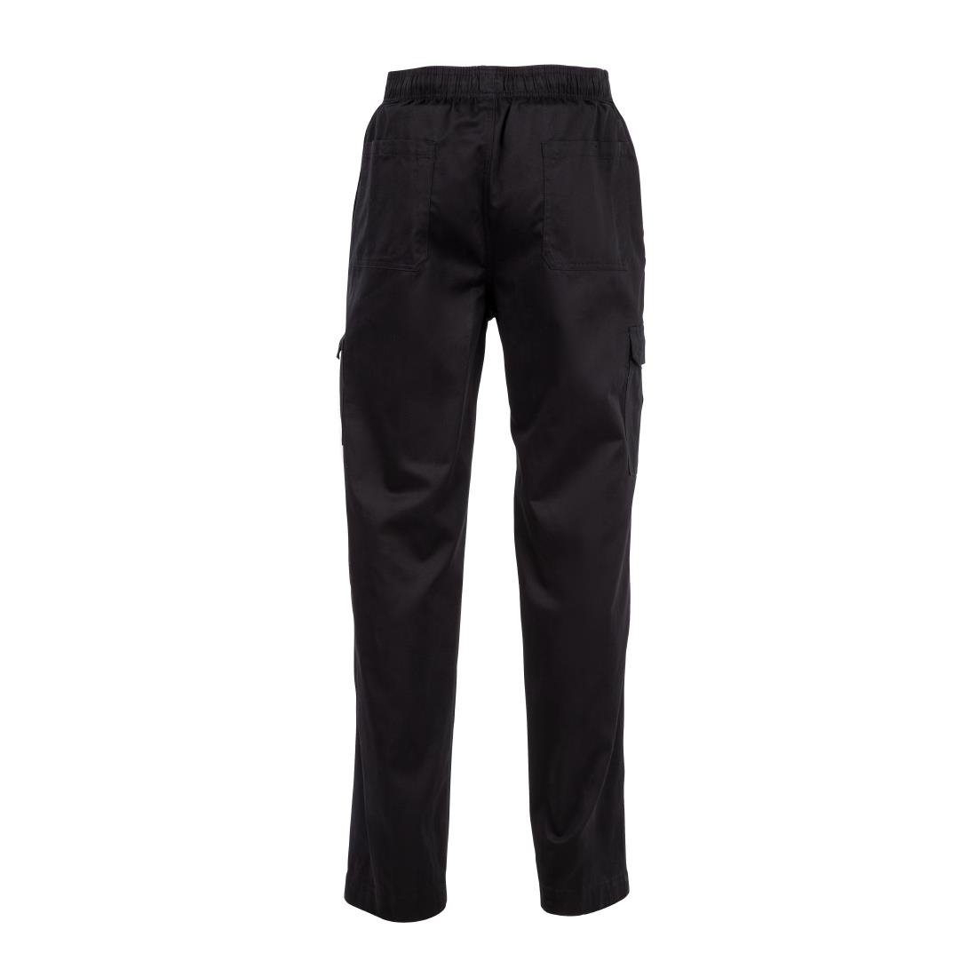 Chef Works unisex slim fit cargo broek zwart M