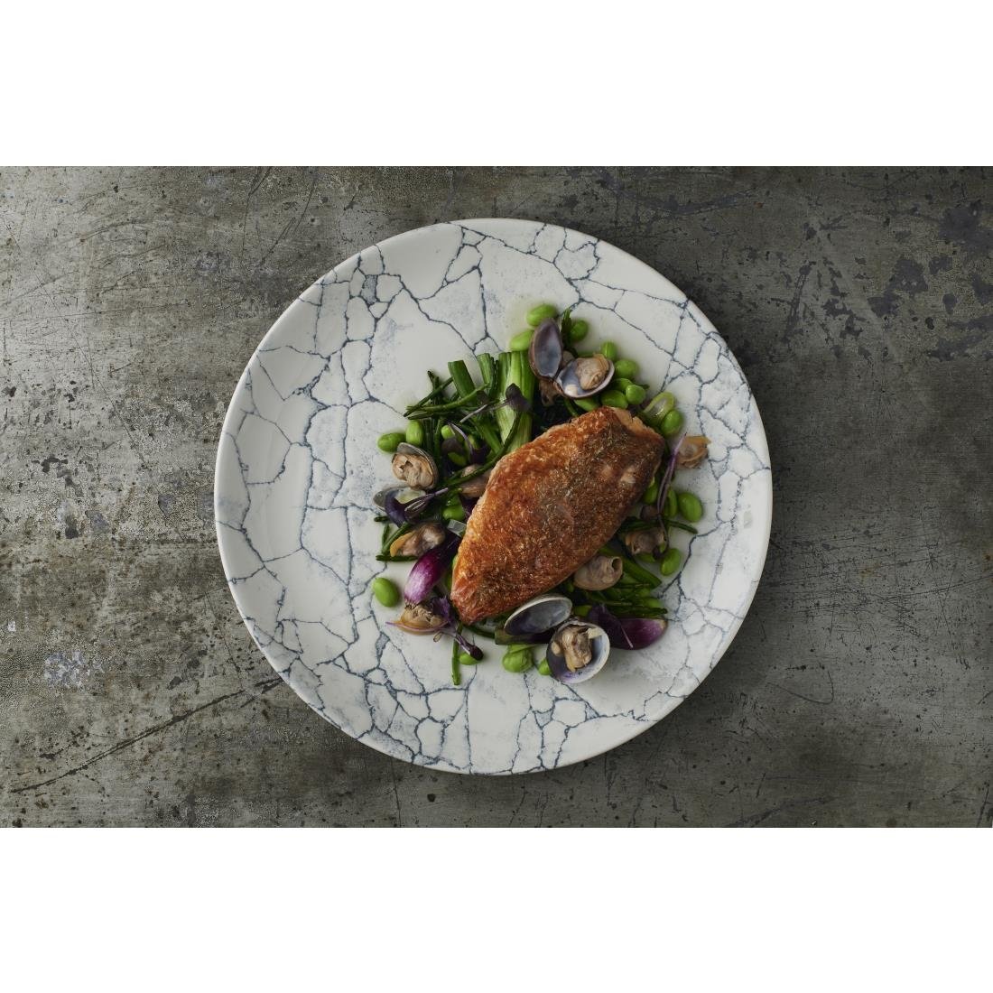Churchill Studio Prints Kintsugi Pearl Grey Evolve Coupe Bord 26cm (Pak van 12)