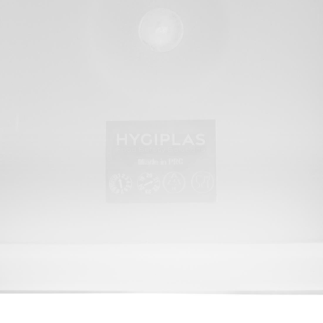 Hygiplas vierkant deksel wit medium