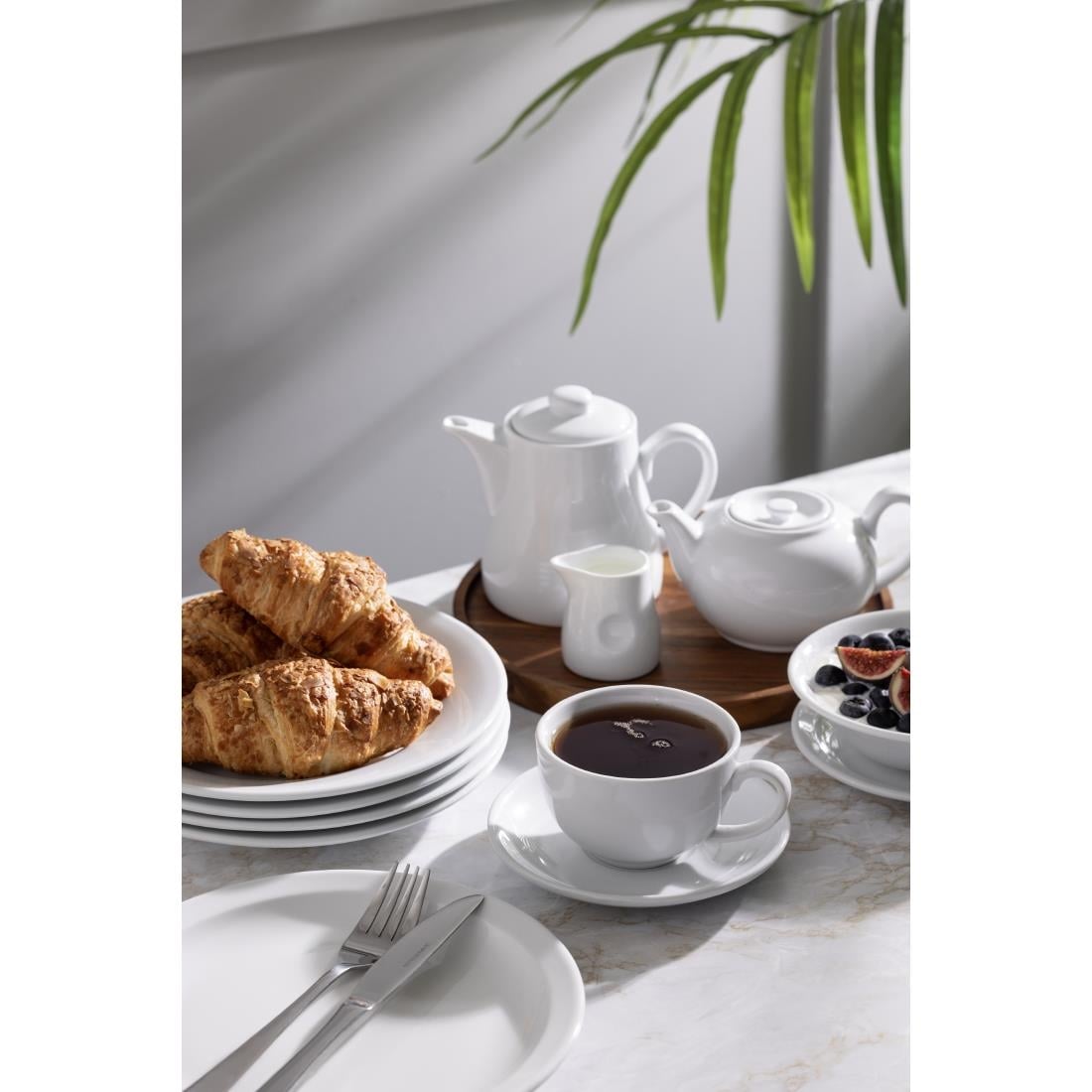 Olympia Whiteware theepotten 42,6cl (4 stuks)