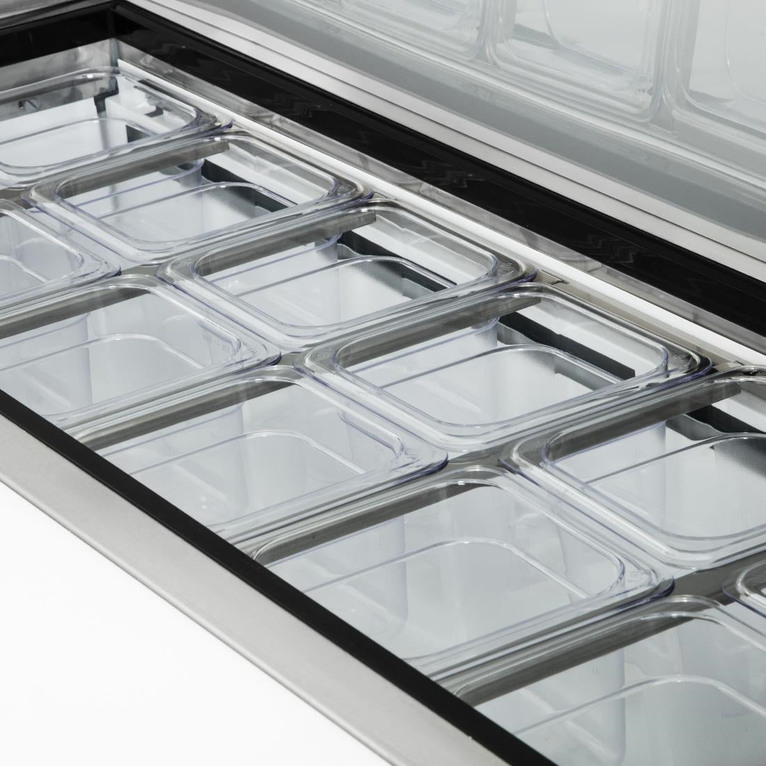 Polar U-serie 2-deurs gekoelde saladette 527L
