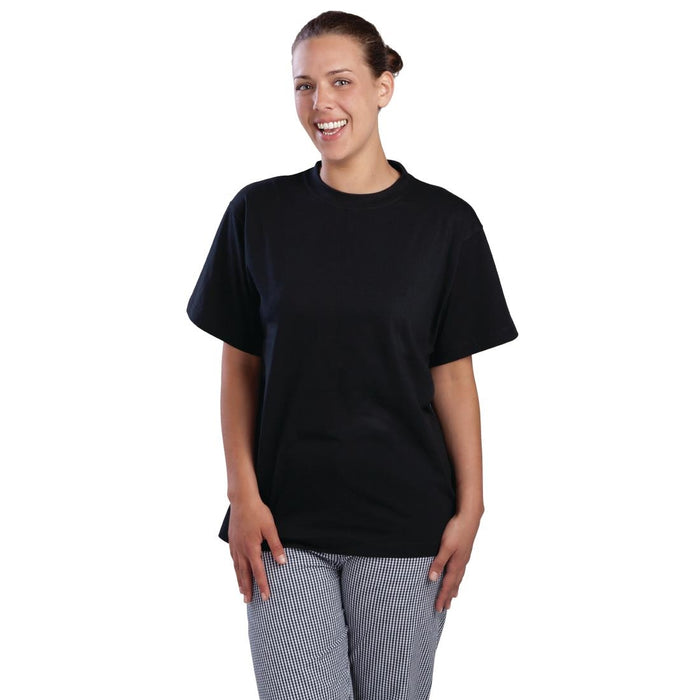Nisbets Essentials t-shirts zwart XL (2 stuks)